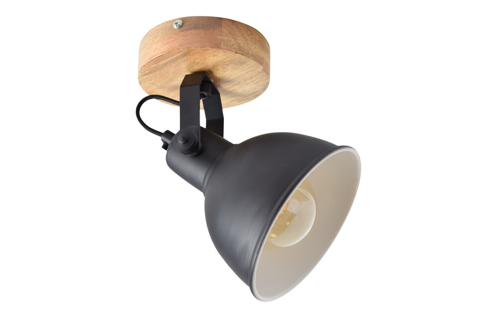 Urban Interiors Plafondspot Woody ø16 single vintage black