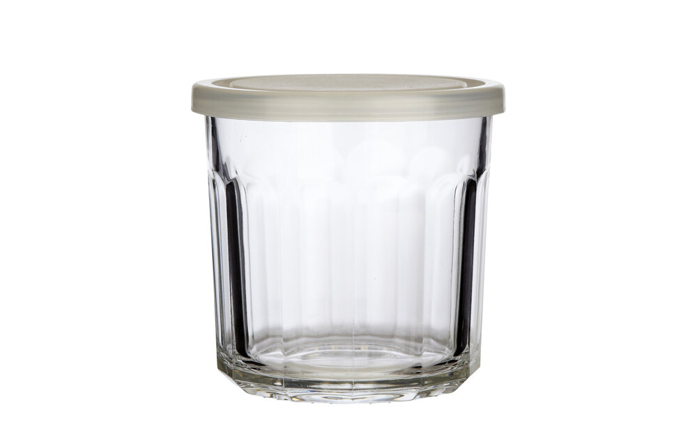 Marmelade-glas, helder