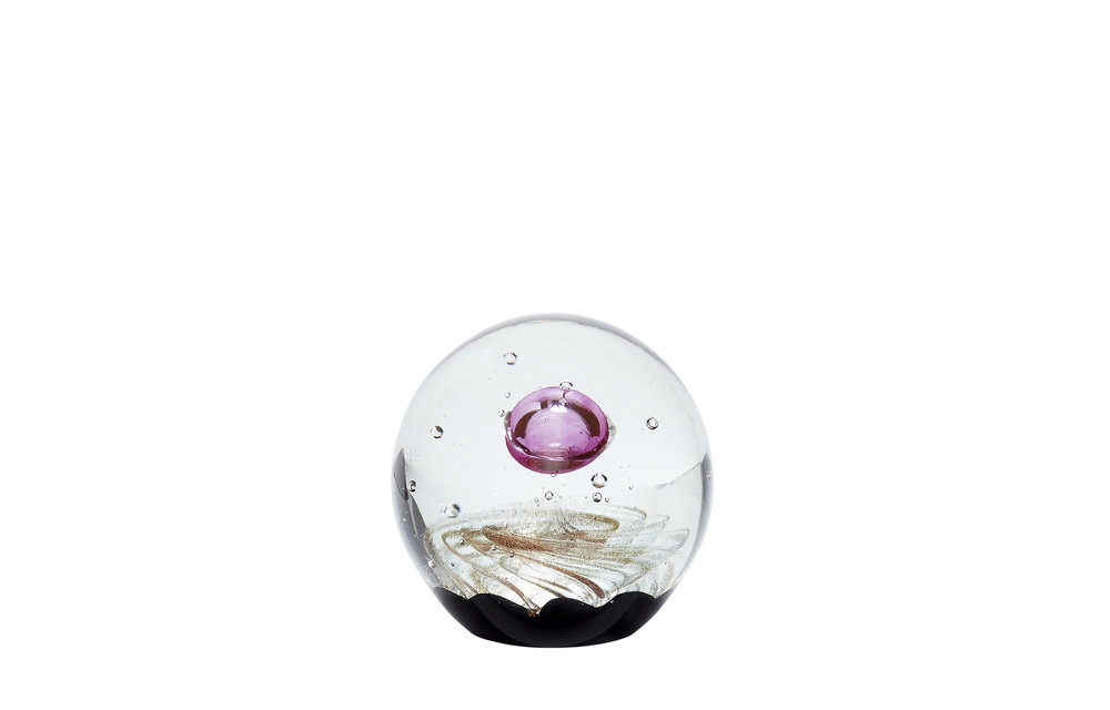 Presse-papier, glas, roze