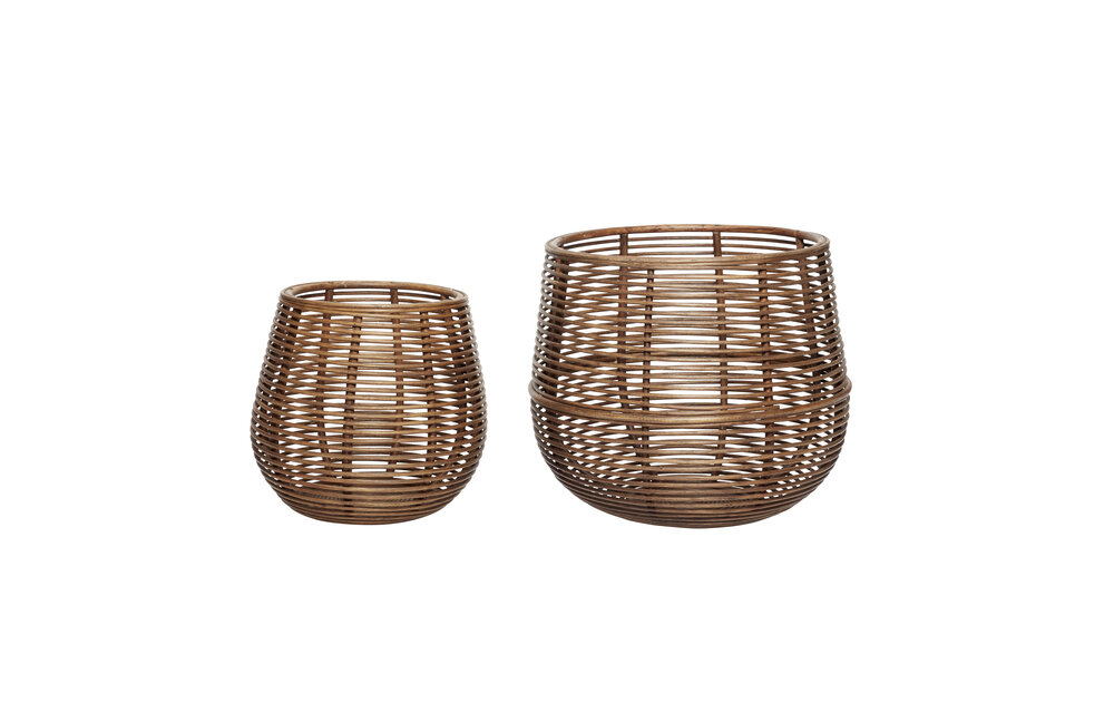 Mand, rotan, set van 2
