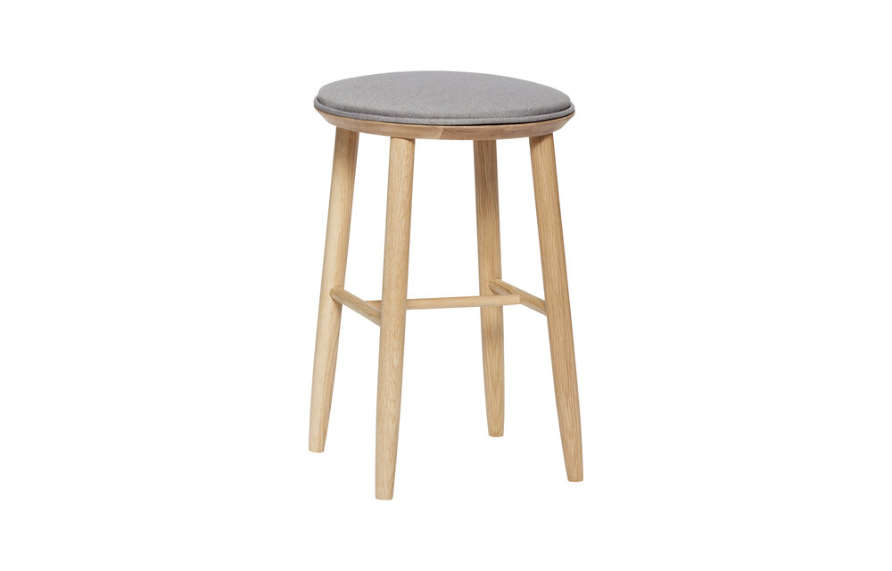Barkruk met kussen, hout, natuur