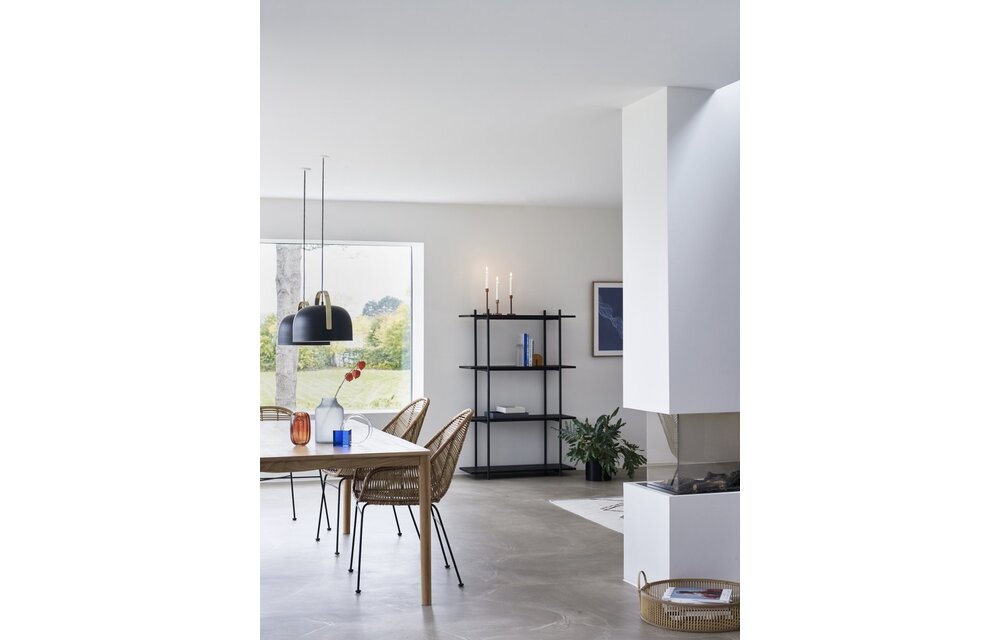 Zwarte hanglamp ø30cm