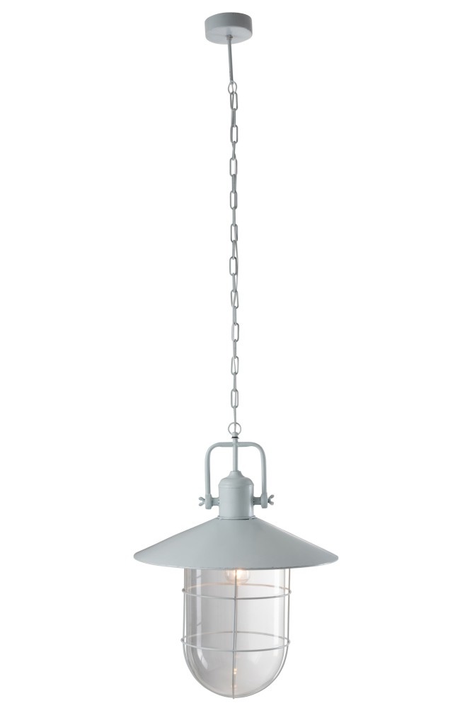 J-line Lamp Hangend Industrieel Metaal Licht Blauw-1413-5400924014131