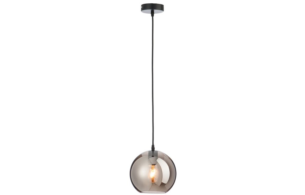 Lamp Bol Glas Zilver Small