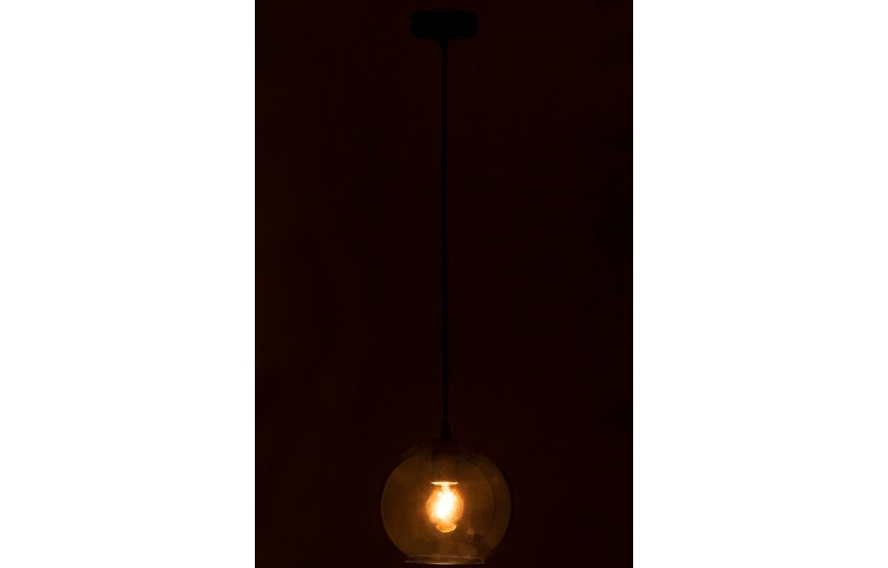 Lamp Bol Glas Zilver Small