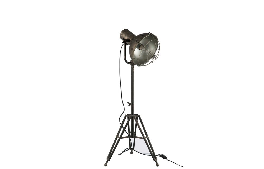 Staanlamp Rond Metaal Grijs