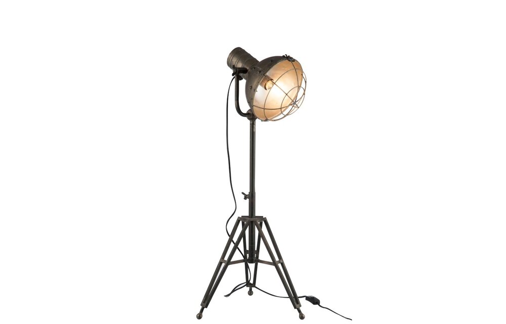 Staanlamp Rond Metaal Grijs