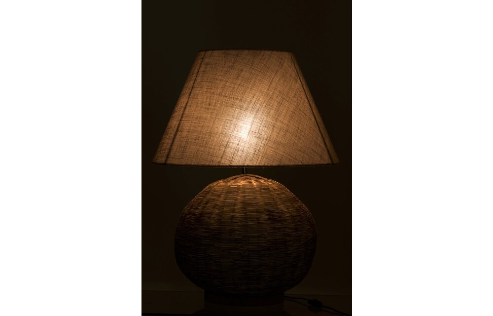 Lamp Rond Bamboo Beige