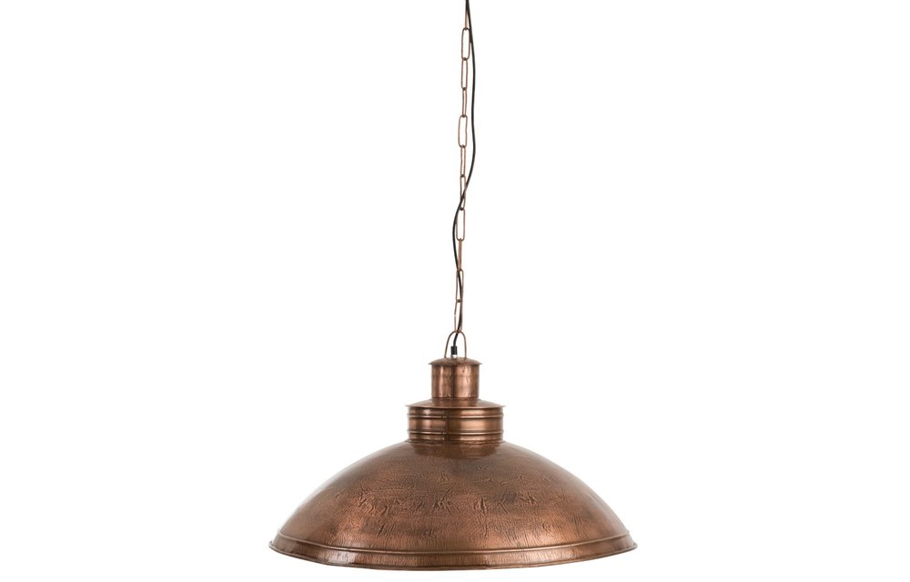 Hanglamp Plat Rond Metaal Koper