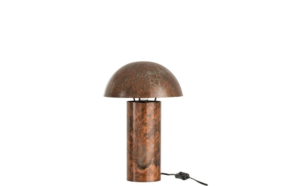 Tafellamp Paddenstoel IJzer Oud Bruin Small