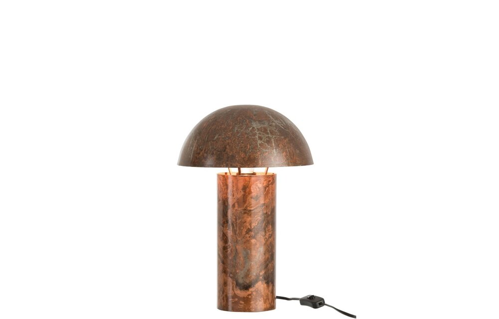 Tafellamp Paddenstoel IJzer Oud Bruin Small