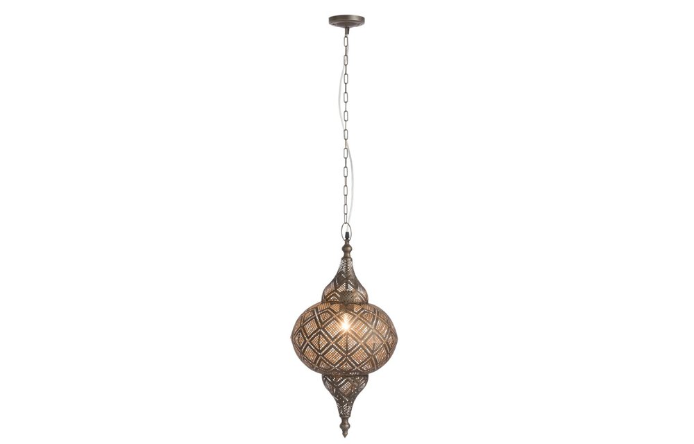 Lamp Oosters Metaal Small Antiek Bruin