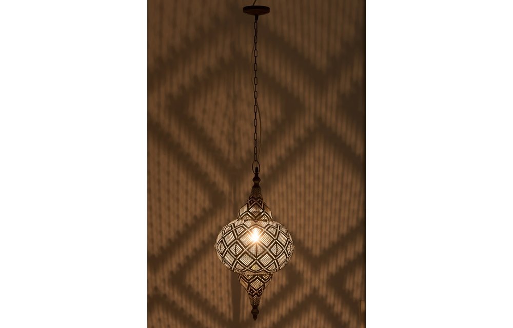 Lamp Oosters Metaal Small Antiek Bruin
