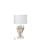 Lamp Koraal Polyresin Beige/Wit