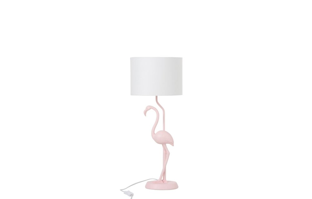 Lamp Flamingo Polyresin Roze