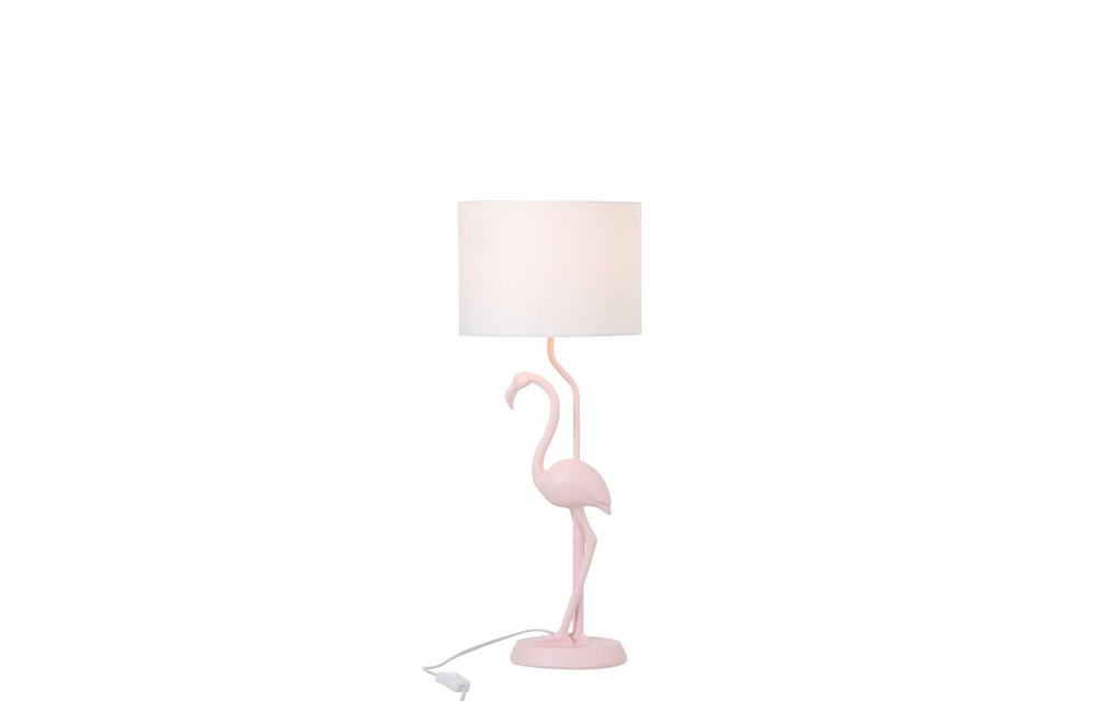 Lamp Flamingo Polyresin Roze
