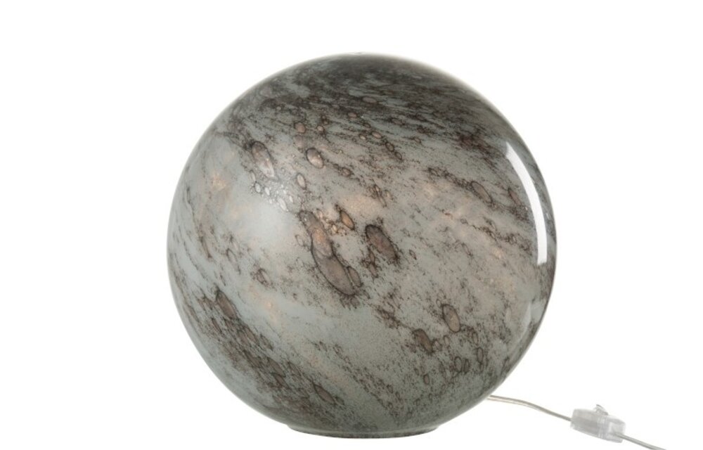 Lamp Dany Rond Glas Grijs L