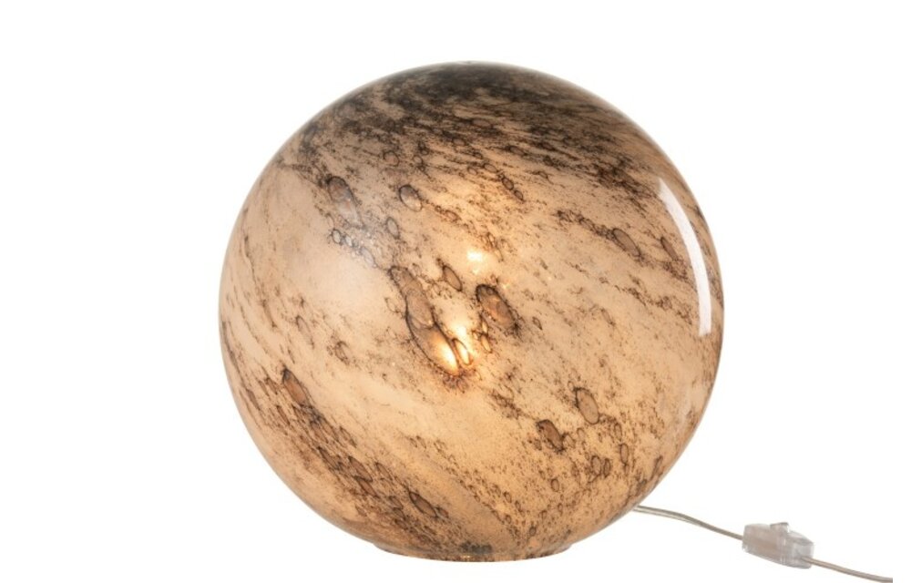 Lamp Dany Rond Glas Grijs L