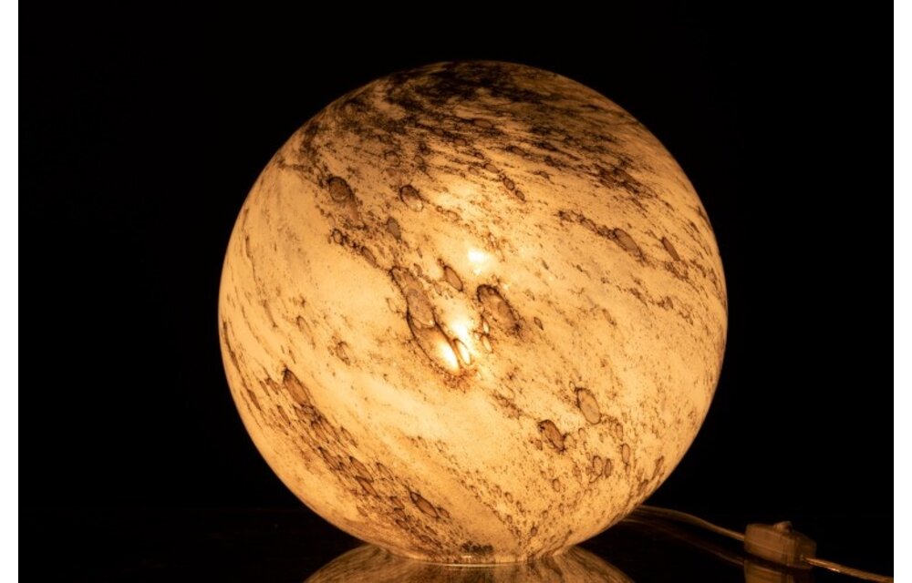Lamp Dany Rond Glas Grijs L