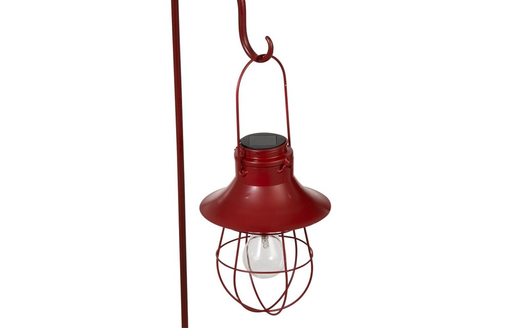 Lamp+Stok Zonnepaneel Metaal/Glas Rood