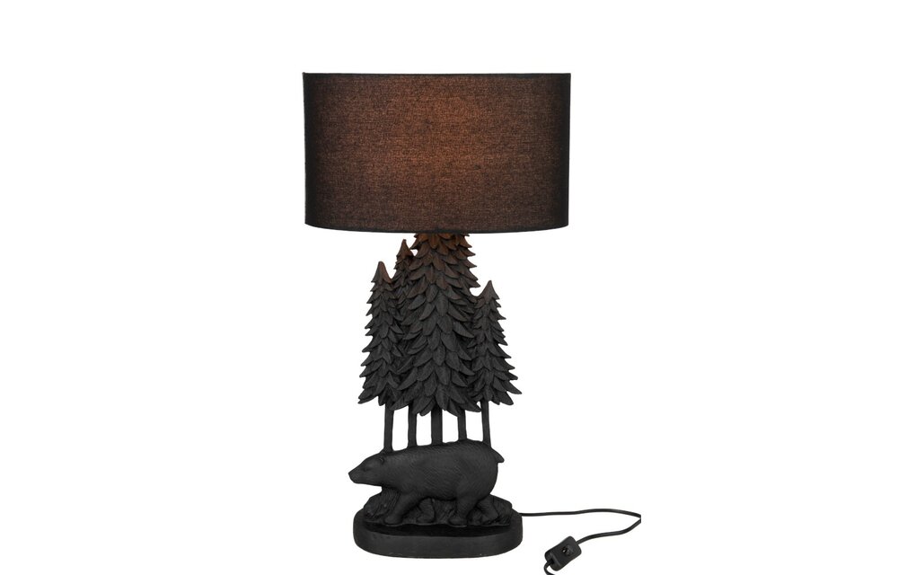 Lamp Beer Boom Poly Zwart