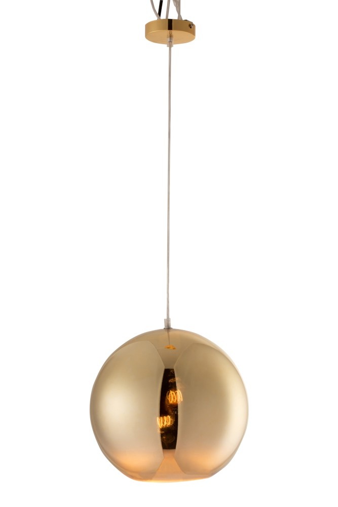 Jline Lamp Bol Hangend Glas Goud Large Winkel voor Thuis