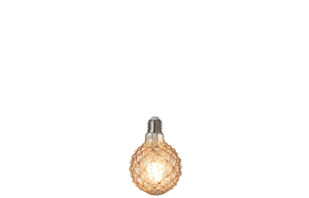 Ledlamp Amber G80 Filament Geometrical E27