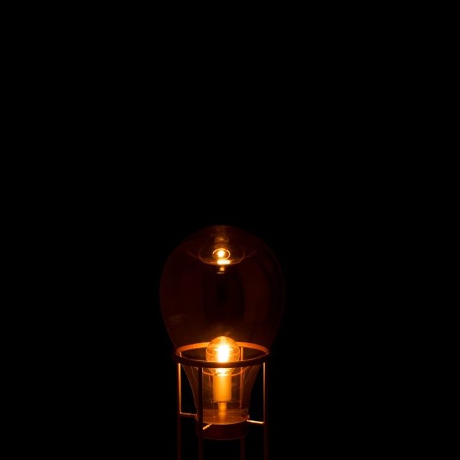 J Line Lamp Luchtballon Glas Metaal Goud Small Winkel Voor Thuis J Line Lamp Luchtballon Glas Metaal
