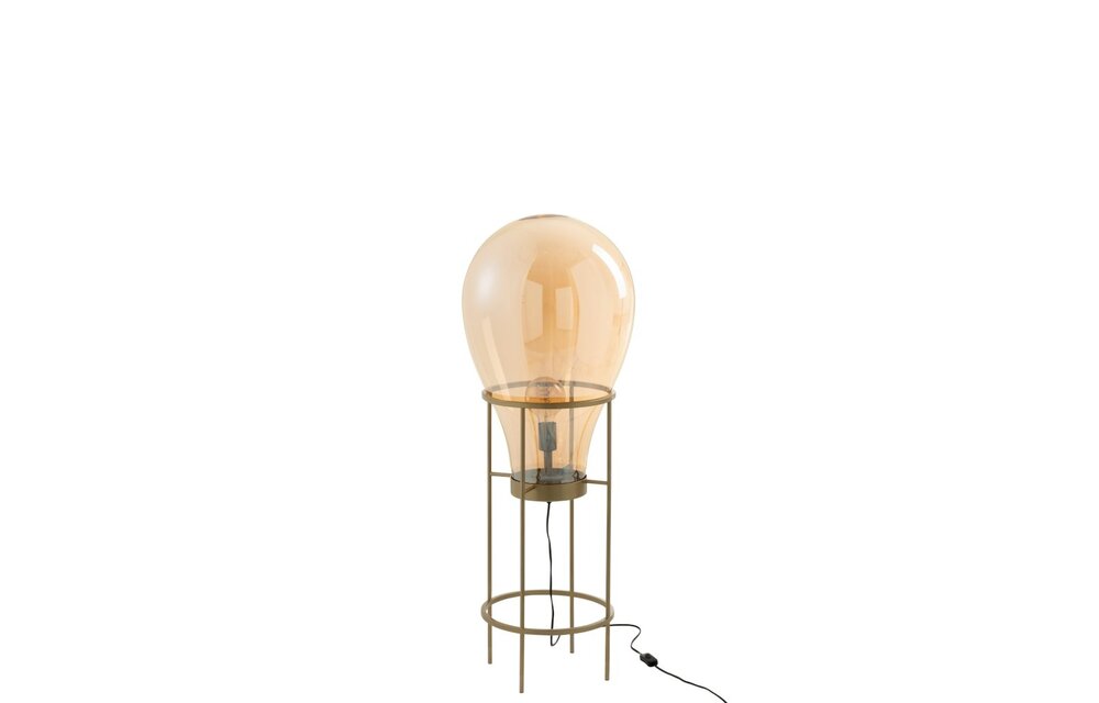 Lamp Luchtballon Glas/Metaal Goud Medium