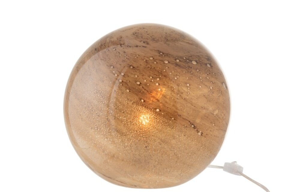 Lamp Dany Rond Glas Bruin L