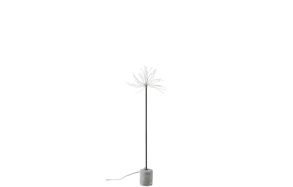 Lamp Led+Stok Metaal Zwart Small