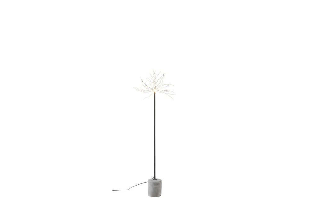 Lamp Led+Stok Metaal Zwart Small