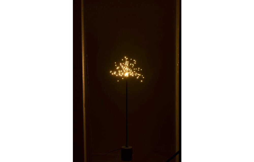 Lamp Led+Stok Metaal Zwart Small