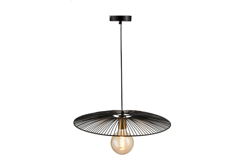 Hanglamp Lijnen Metaal Zwart Large