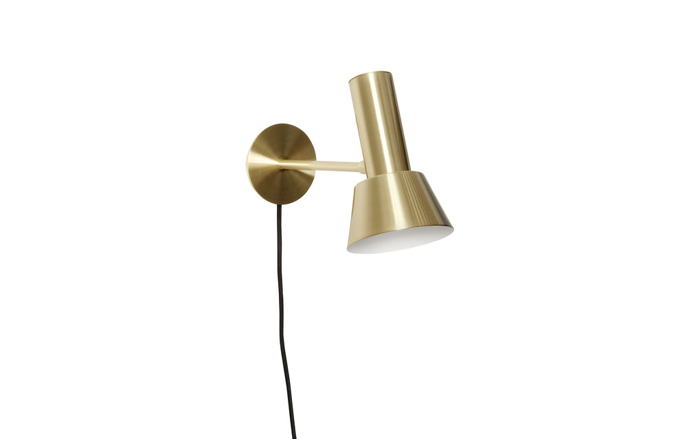 wandlamp geborsteld messing