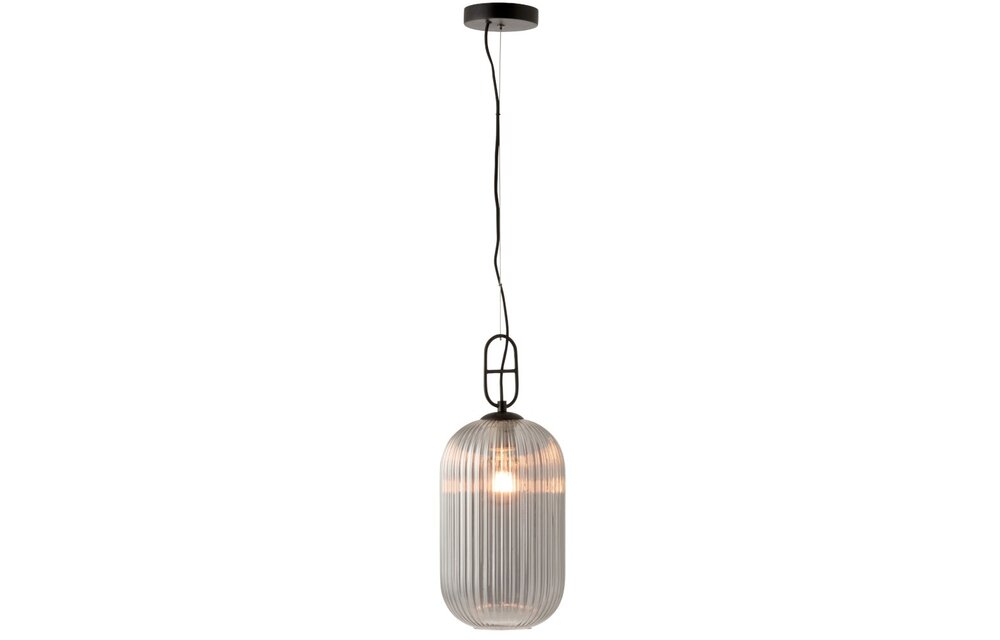 Hanglamp Yufo Lang Glas/Marmer Grijs/Zwart (5742)