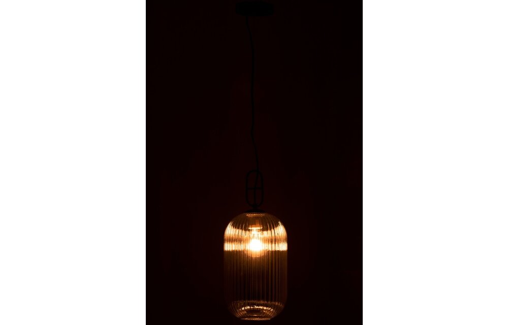 Hanglamp Yufo Lang Glas/Marmer Grijs/Zwart (5742)