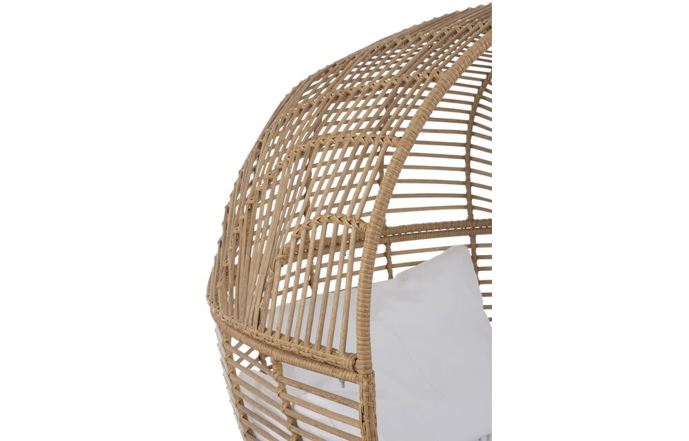 Loungestoel Ovaal Staal Naturel