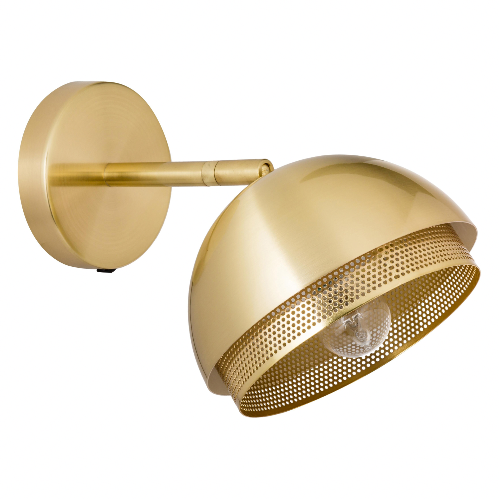 Hubsch Wandlamp - goud metaal - E14/15W ø21 x 28 cm - Winkel voor Thuis