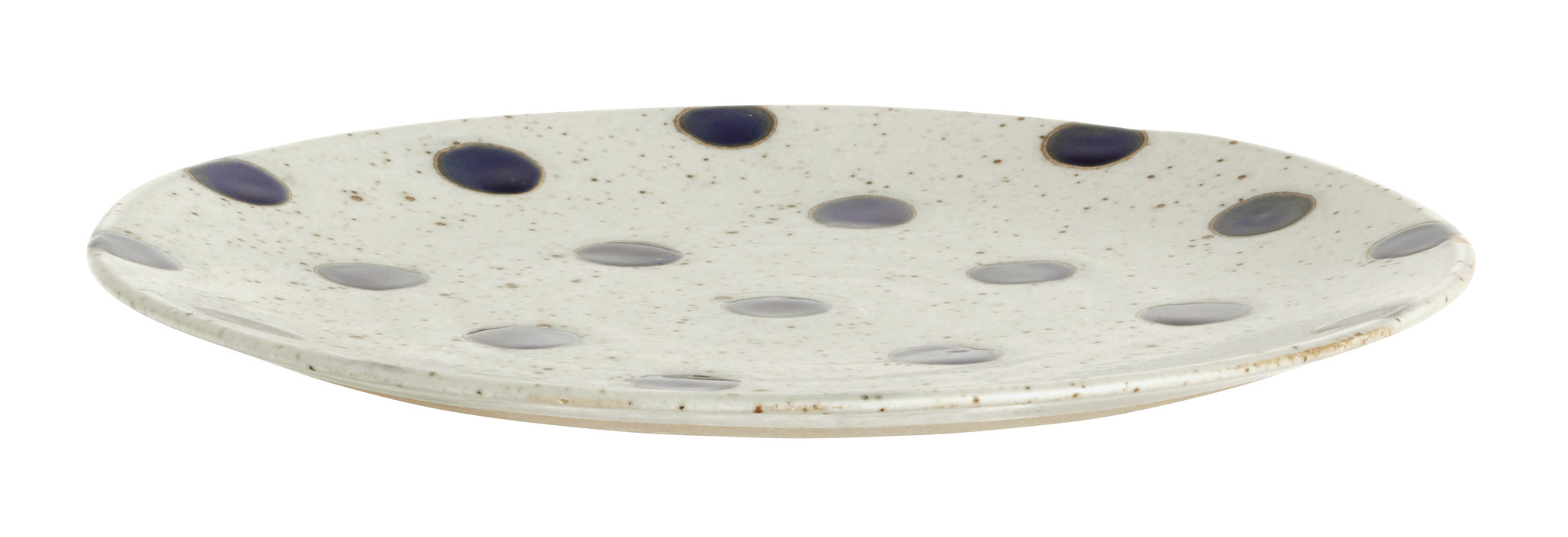 Nordal Grainy bord ø 21 cm - zand/donkerblauw - set van 4-57008-5708309157405