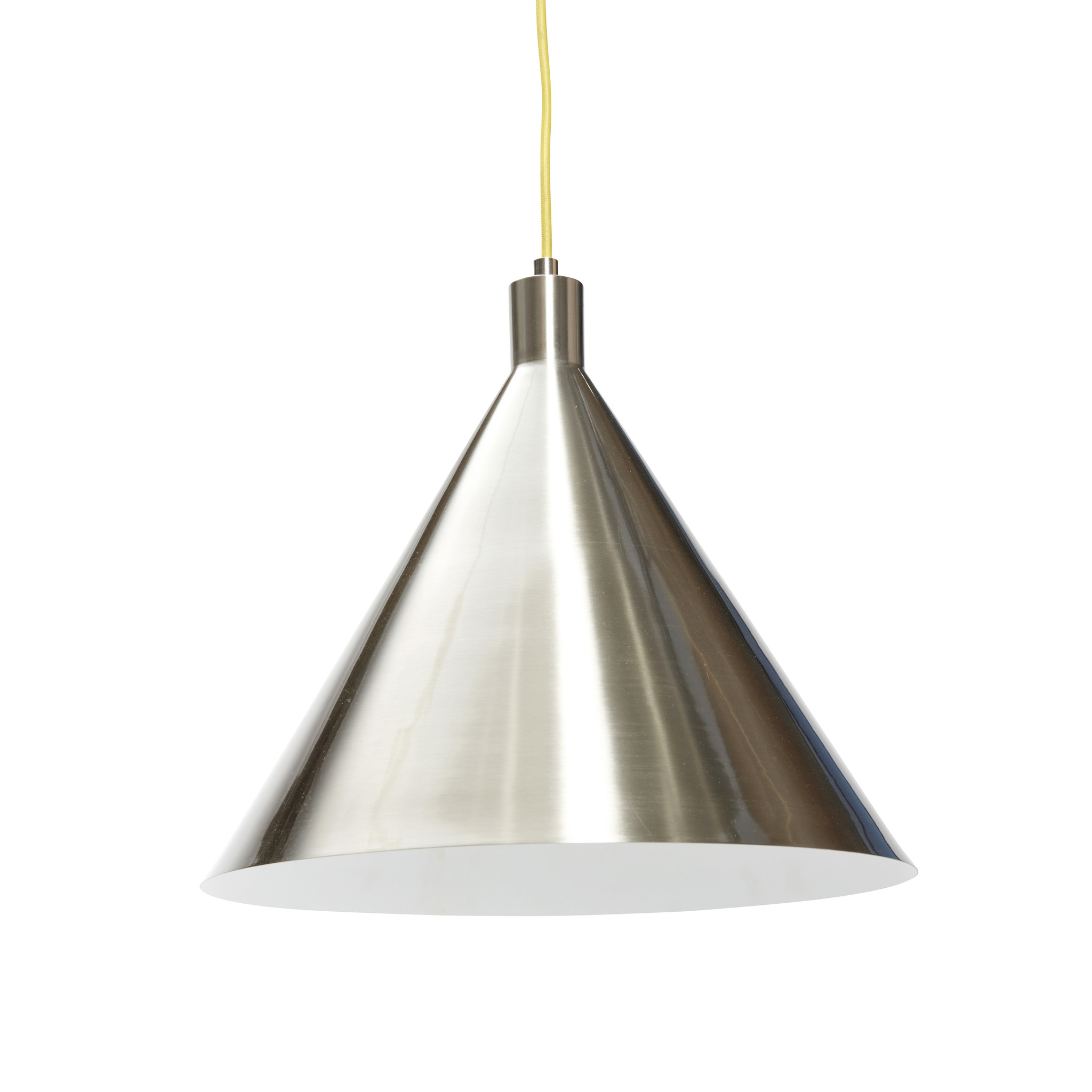 Hanglamp metaal nikkel/geel - Winkel voor Thuis