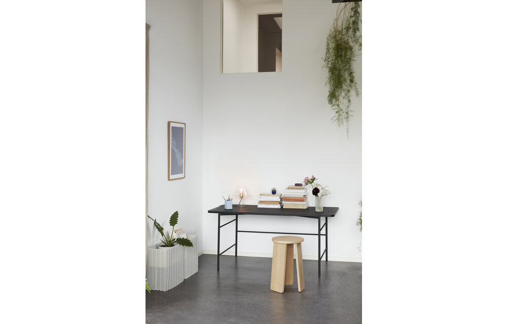 Tafellamp, glas, messing / helder