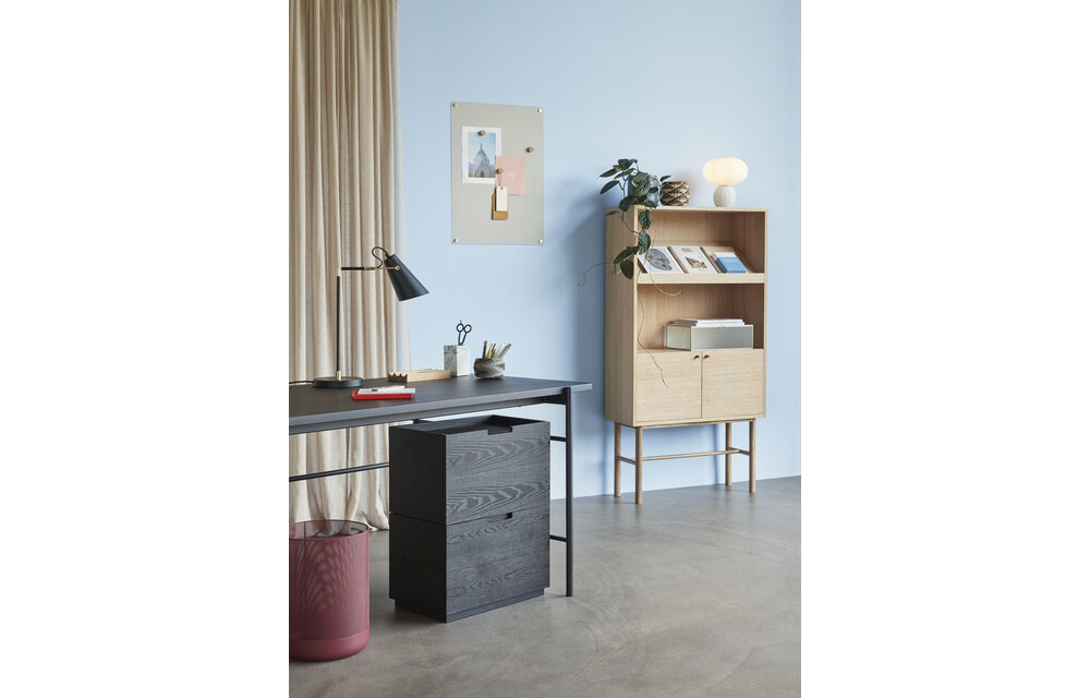 Tafellamp glas/wit
