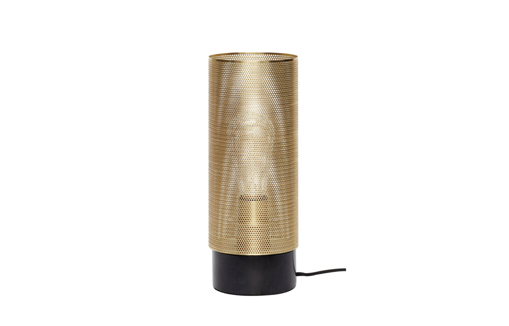 Tafellamp metaal zwart/goud