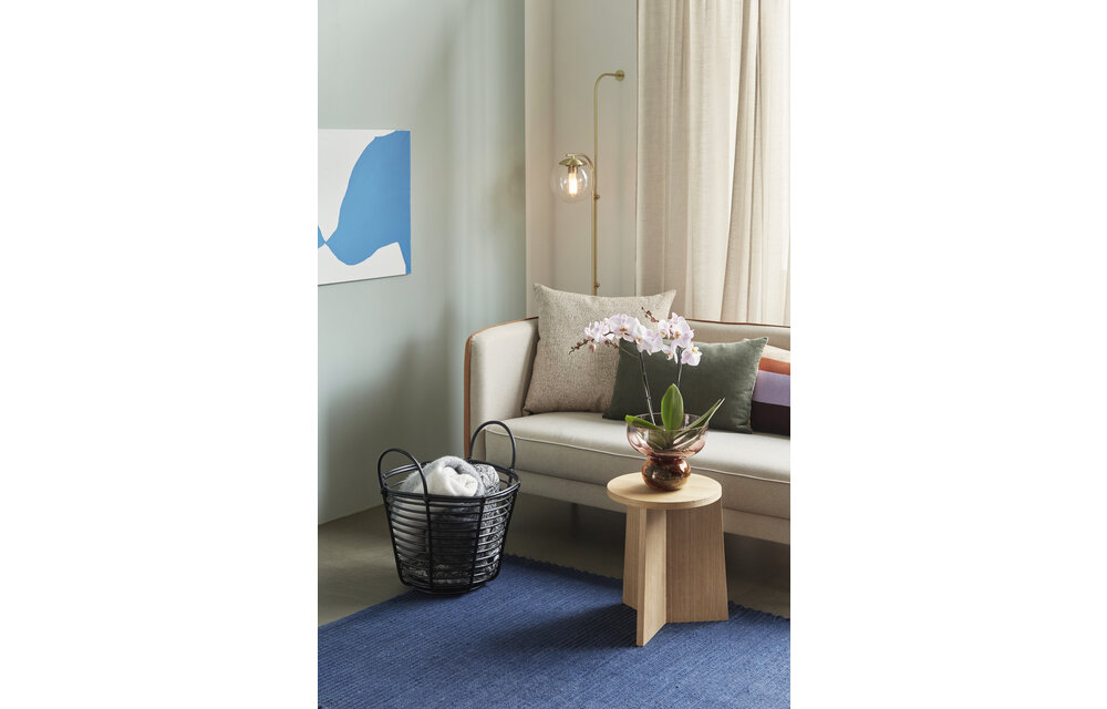 Wand lamp metaal/glas