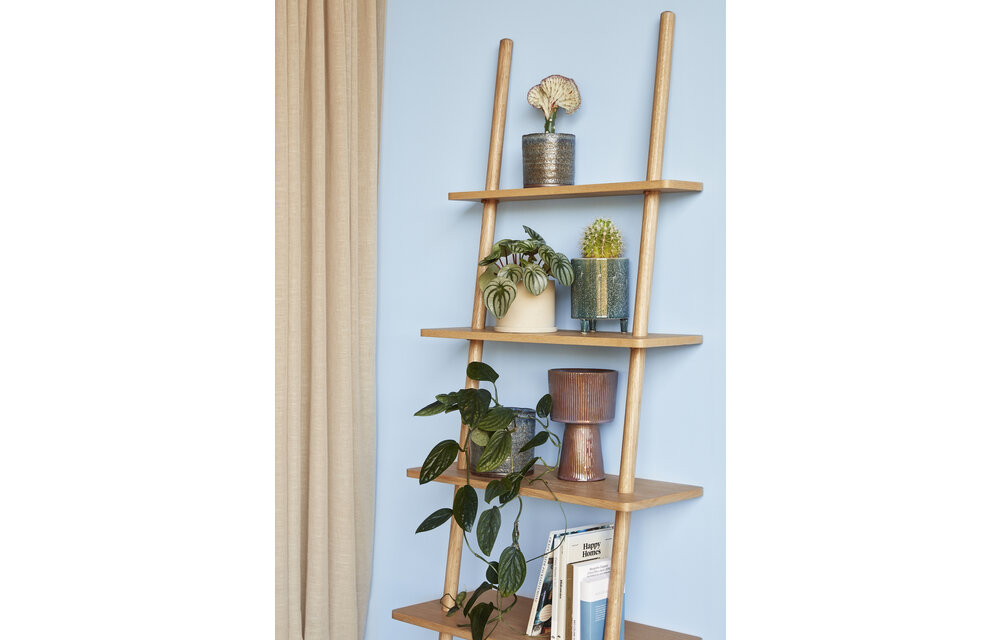 Bloempot, keramiek, groen, set van 2