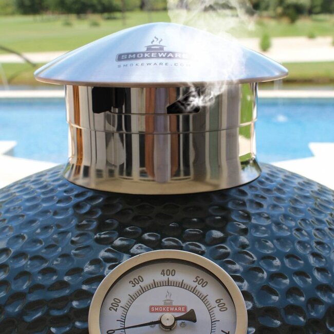 Smokeware RVS Chimney Cap | Kamado Schoorsteen