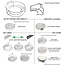Big Green Egg Geperforeerd grid halve maan