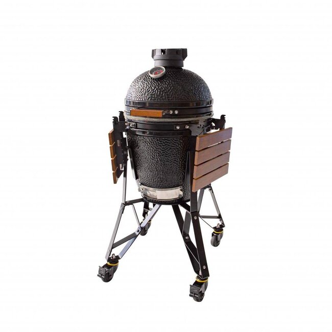 The Bastard kamado’s en BSTRD Medium Complete keramische kamado BBQ met Complete Multilevel Cooking System en onderstel