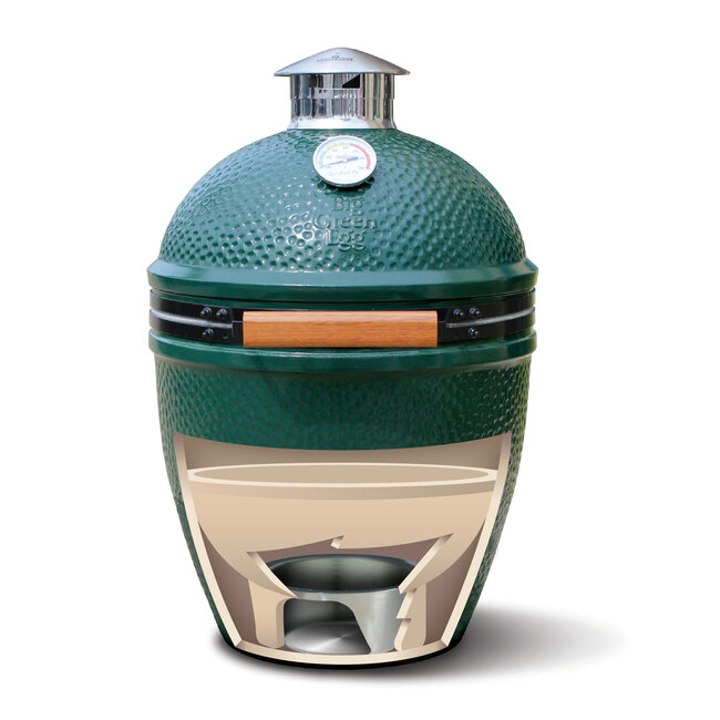 Kick Ash  Big Green Egg Aspan | Kick Ash Can Asopvangbak RVS
